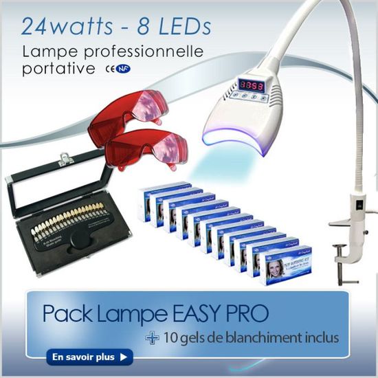 Pack Blanchiment Dentaire Easy Pro 10 Gels Blanc Achat Vente