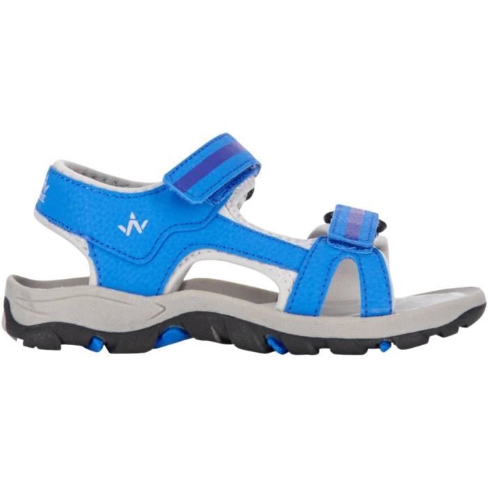 WANABEE Sandales 200 - Enfant mixte - Bleu et gris