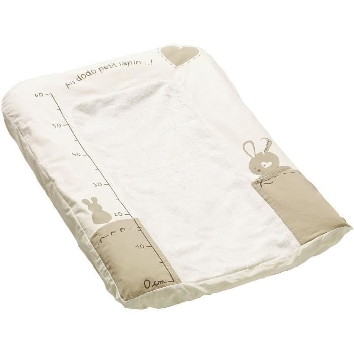 THERMOBABY Housse Matelas à Langer Au dodo petit lapin