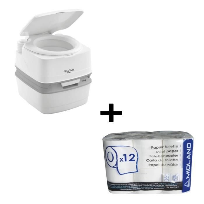 THETFORD Porta Potti Qube PP 165 WC Chimique Portable + Papier toilette WC chimique 12 rouleaux