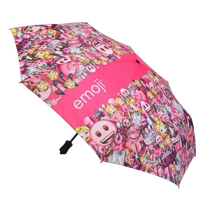 Parapluie Emoji Pliable avec Collage des Icônes Emoji