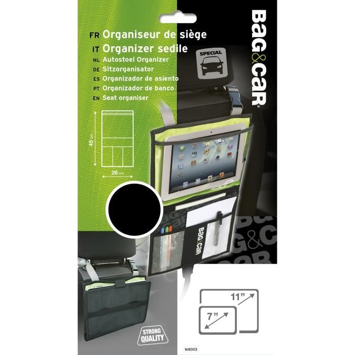 BAG&CAR Organiseur de siège-support tablette