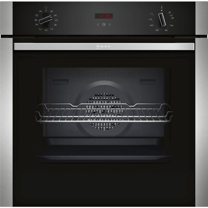 NEFF B1ACD5AN0 - Four électrique encastrable - Chaleur pulsée - 71 L - Catalyse - A - Inox