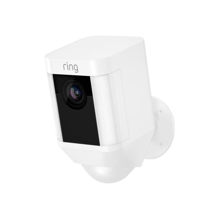 RING Caméra de surveillance réseau Spotlight Cam Battery - Extérieur - Jour et nuit - x2
