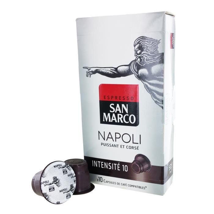 SAN MARCO Capsules Napoli - Par 10 - Compatible Nespresso