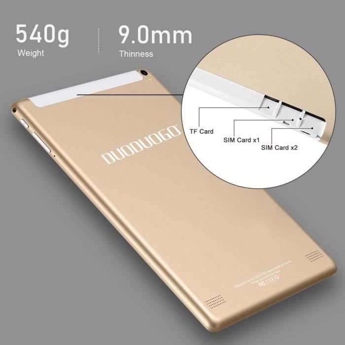 Tablette Tactile 10" HD, 4G/WIFI 32Go ROM/64Go3