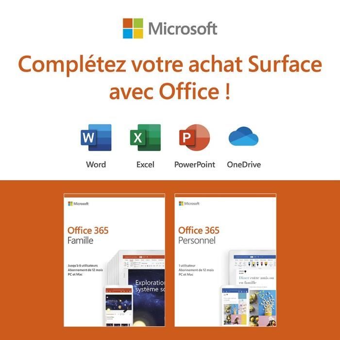NOUVEAU Microsoft Surface Pro 6 Core i7 RAM 84