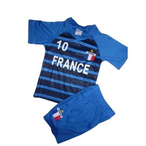 Ensemble de football maillot et short France enfant - - Bleu - Sport