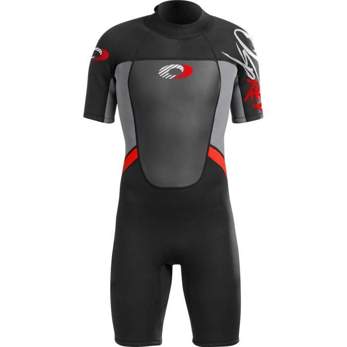 OSPREY Shorty néoprène - Homme - Noir et rouge