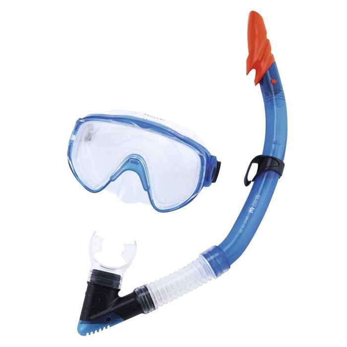 BESTWAY Ensemble Masque Hydro-Pro Dive + Tuba Adulte - 2 Couleurs