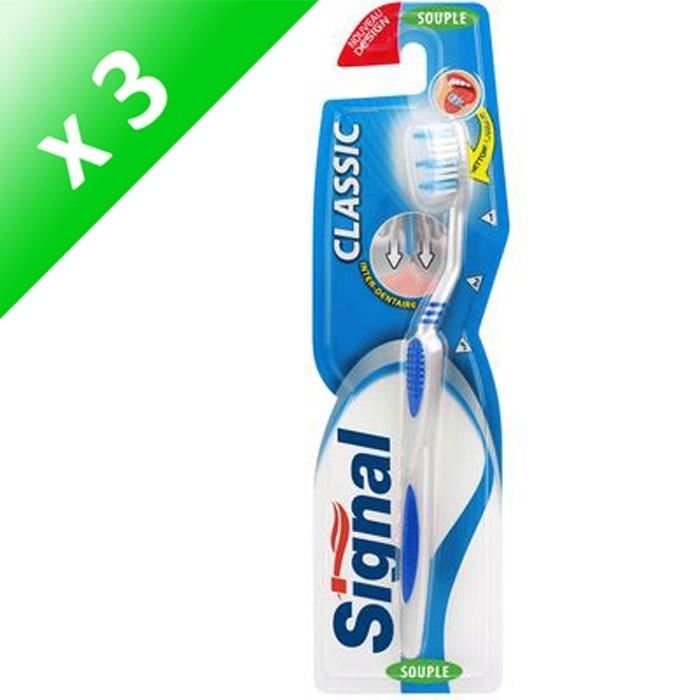 SIGNAL Lot de 3 brosses à dents - Souple