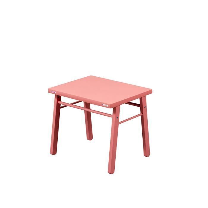 COMBELLE Table enfant laque rose