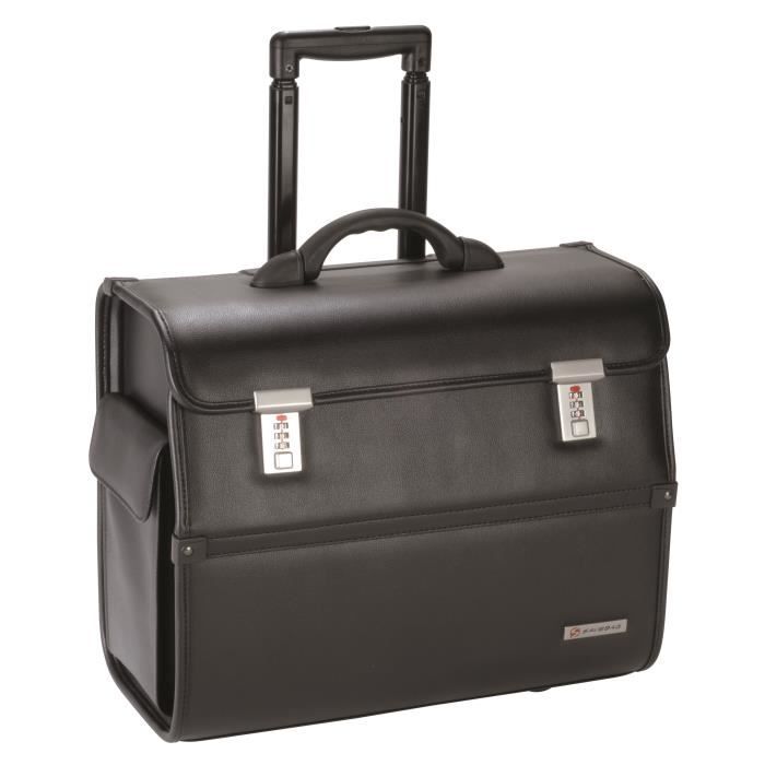 SAVEBAG Pilot case à roulettes pour ordinateur 15''- Noir