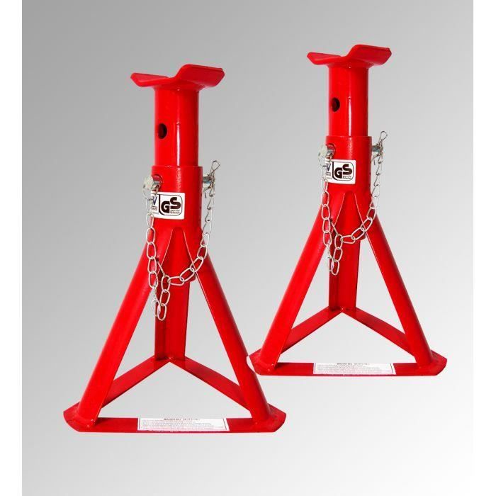 Chandelles De Levage PRECISION STEEL 2T - Hauteur 266-355 Mm Pour Véhicules