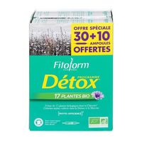DÉFENSE IMMUNITAIRE FITOFORM Dépuratif Bio - 40 ampoules DÉFENSE IMMUNITAIRE FITOFORM Dépuratif Bio - 40 ampoules