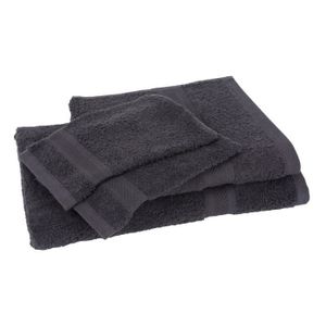 SERVIETTES DE BAIN Lot de 1 drap de bain + 1 serviette + 2 gants ELEG