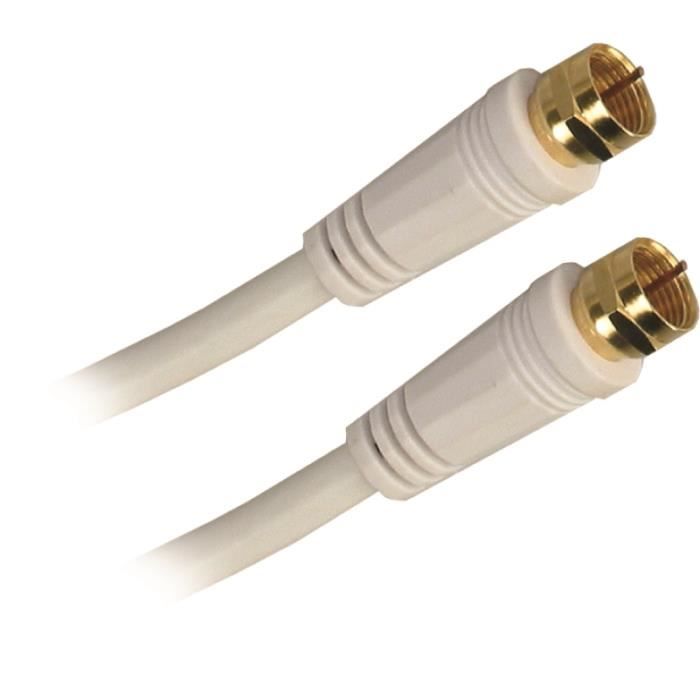 APM 409000 Cord Satellite Fiche F Mâle / Fiche F Mâle - Adaptateur Fiche - 2 m