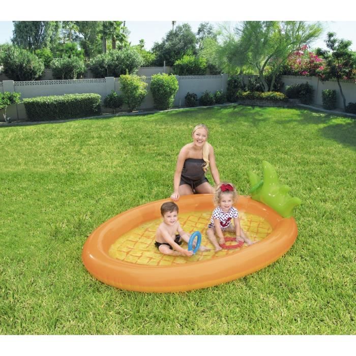 BESTWAY Aire de jeux et accessoires Ananas Tropical - 203 x 143 x 61 cm