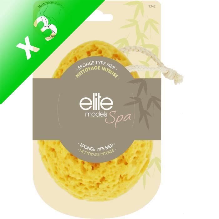Produit shopeco.fr : Lot De 3 - ELITE Eponge de bain type mer