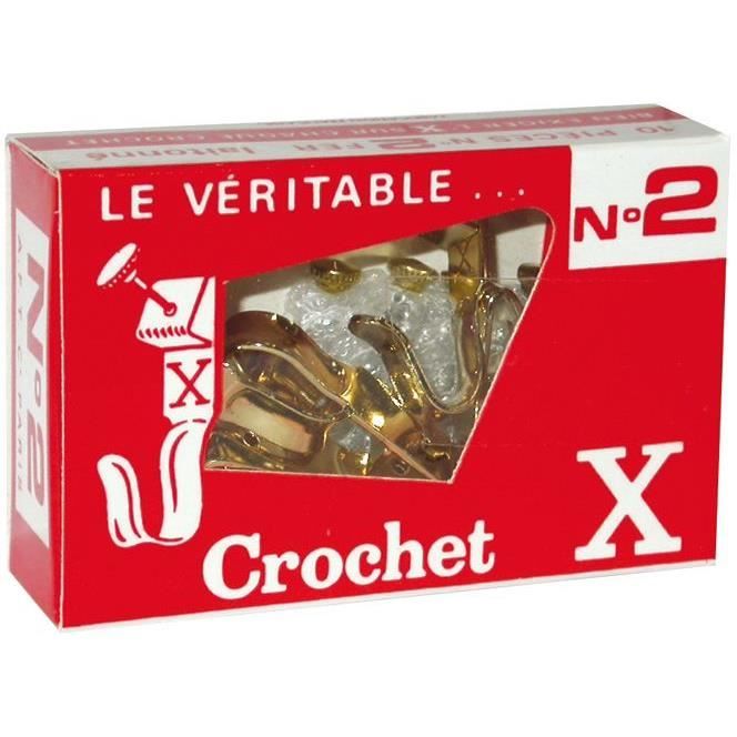 Crochet n°0 - lot de 10 + épingles
