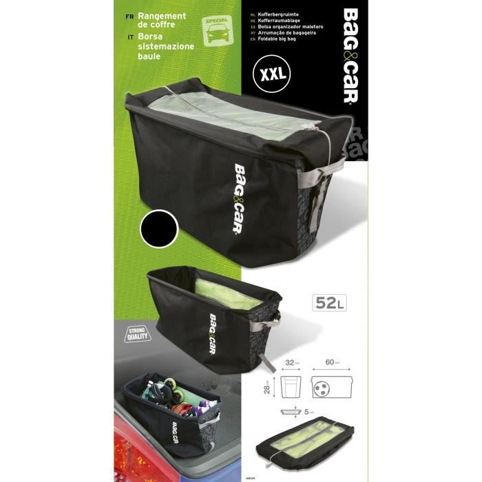 BAG&CAR Organiseur de coffre XXL 52L
