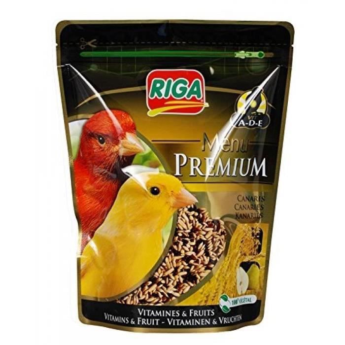 RIGA Menu Premium Canaris Vitamines et Fruits - Doypack - 800 g