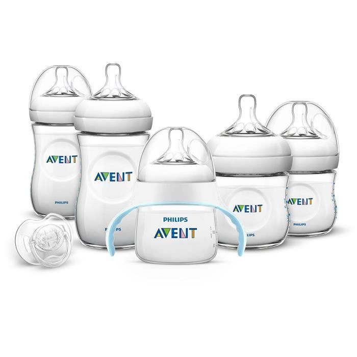 PHILIPS AVENT Pack biberons Natural + 1 tasse + 1 sucette 0-6M