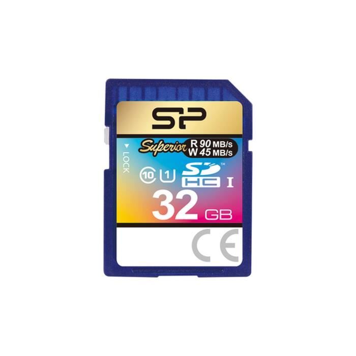 SILICON POWER Carte mémoire SD UHS-1 Superior - 32 Go