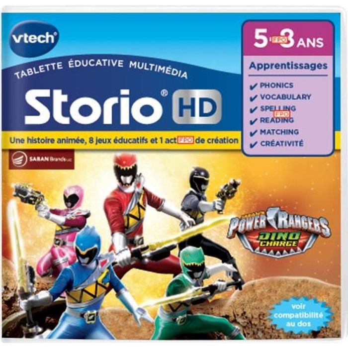 VTECH Jeu Hd Storio - Power Rangers