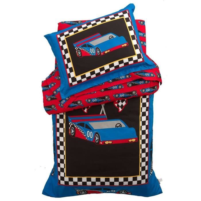 KIDKRAFT Parrure de Lit Voiture de Course pour Enfant ...