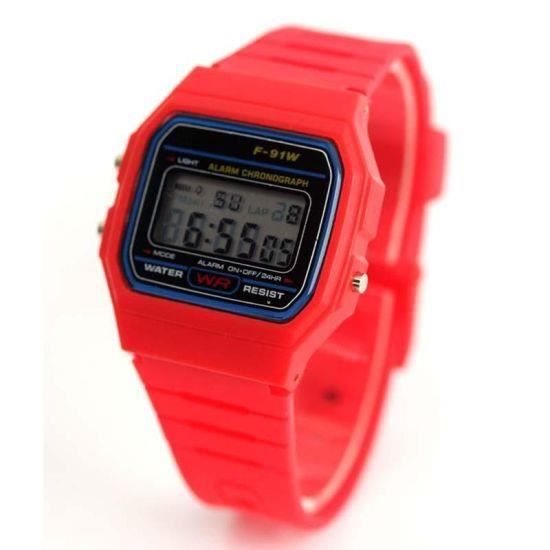 montre digitale casio rouge montre digitale casio rouge