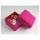Boîte à dragées carré soie mariage (Fuchsia)
