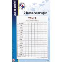 JEU SOCIÉTÉ - PLATEAU 2 Blocs Yam's France Cartes JEU SOCIÉTÉ - PLATEAU 2 Blocs Yam's France Cartes