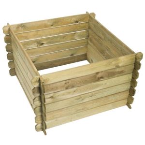 Compostage Nature bac a compost en bois 650 L 6070480 ...