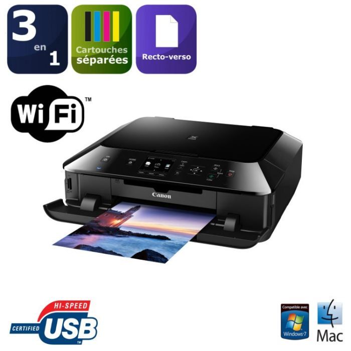 Canon multifonction photo 3 en 1 WiFi Pixma MG5450 - Prix ...