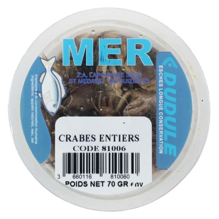 DUDULE Crabes Entiers en Boite