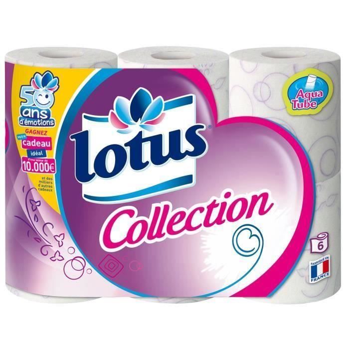 LOTUS Papiers toilette Collection - 6 rouleaux - Lot de 3