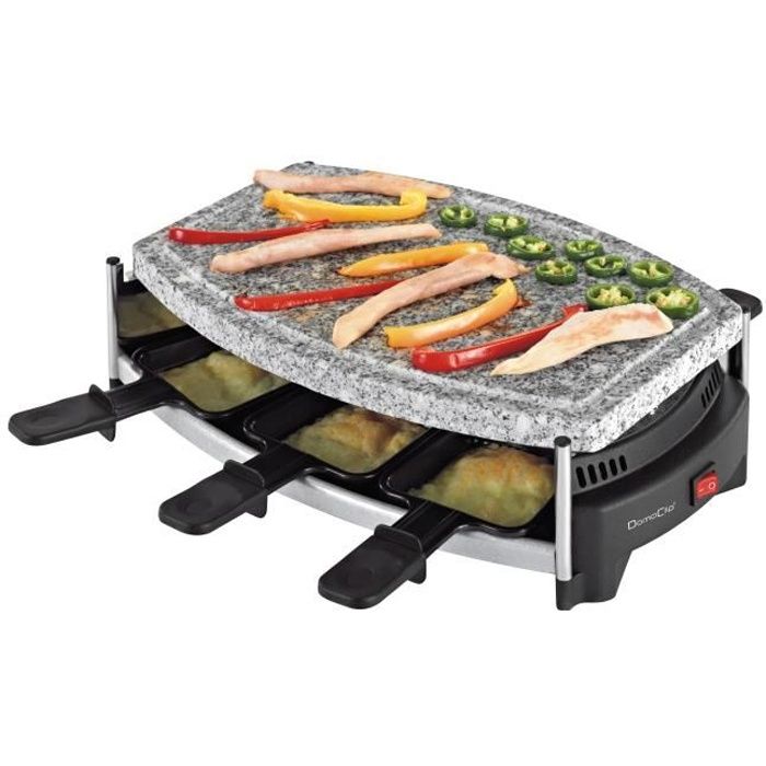 DOMOCLIP DOM223 Appareil à raclette 6 personnes - Noir