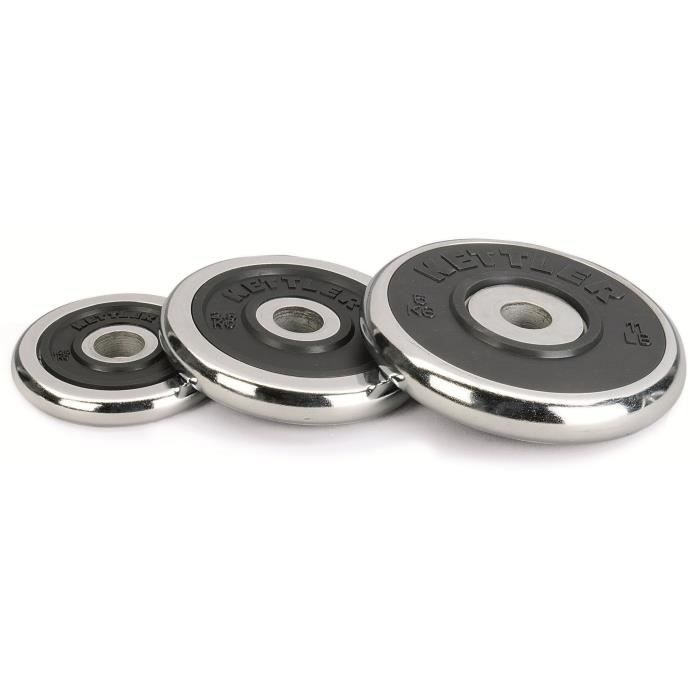 KETTLER Disque d'Halteres Chrome Caoutchouc