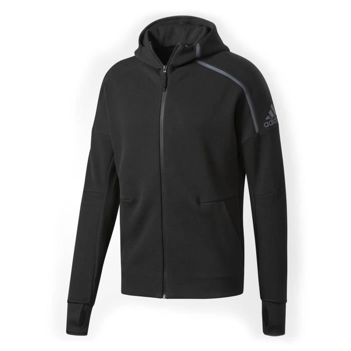 ADIDAS Sweatshirt à Capuche Zne Hoody - Homme - Noir