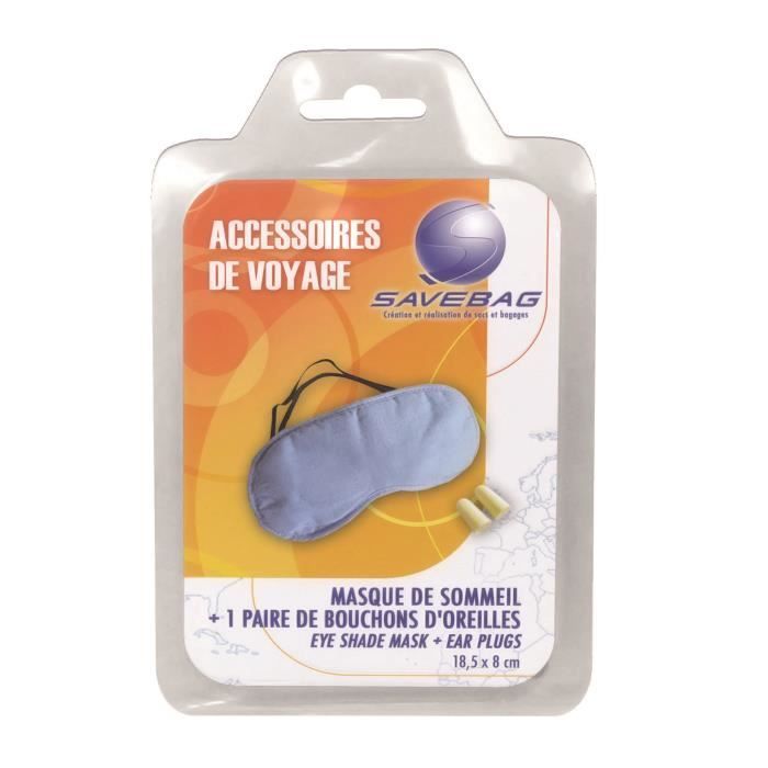 SAVEBAG Masque de sommeil et bouchons d'oreille