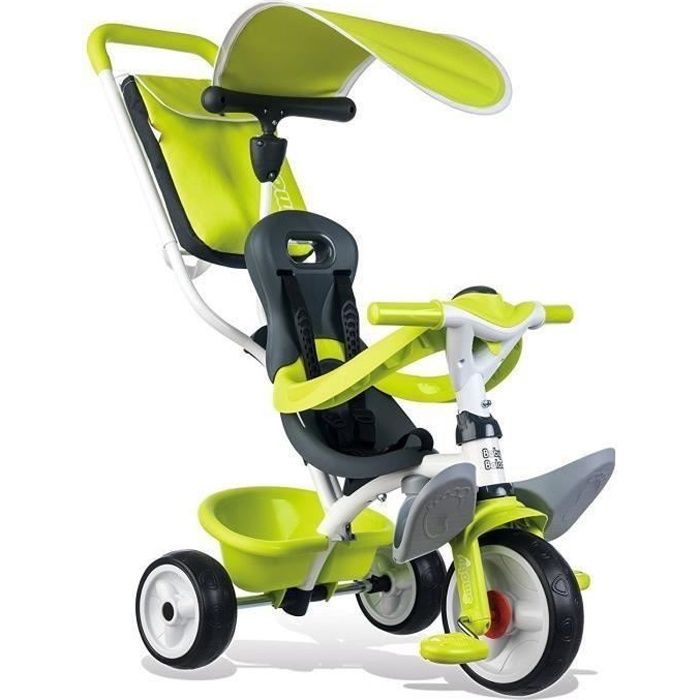 SMOBY Tricycle Baby Balade Roues Silencieuses Vert