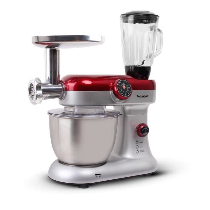 TECHWOOD TRO-1215 Robot pâtissier - Inox et Rouge