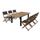 FINLANDEK - Ensemble table + 6 chaises en eucalyp