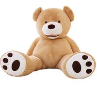 PELUCHE YunNasi 200cm Brun Clair Géant Nounours Peluche D PELUCHE YunNasi 200cm Brun Clair Géant Nounours Peluche D