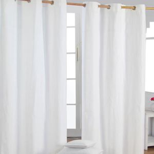 Paires rideaux a oeillets blancs - Achat / Vente pas cher Paires rideaux a oeillets blancs - Achat / Vente pas cher