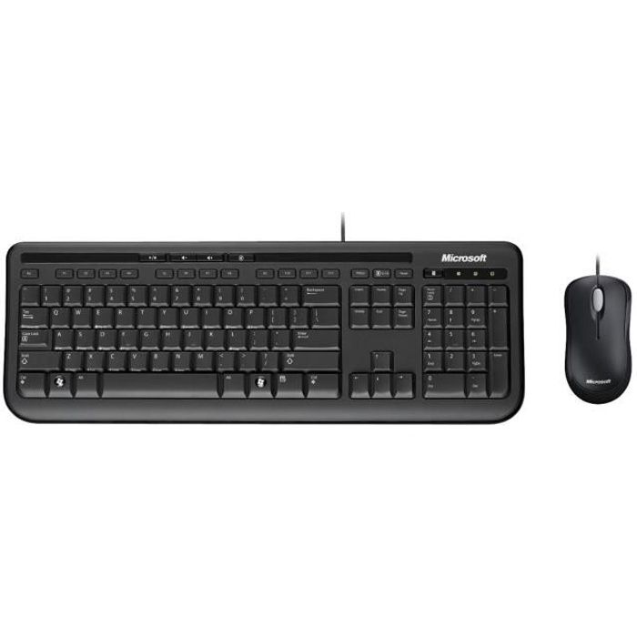 Microsoft Wired Keyboard 600 Noir + souris