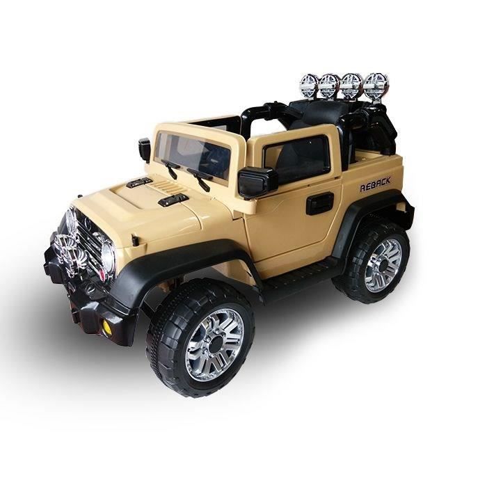 BIKEROAD Voiture Électrique pour Enfant Type Hummer Militaire