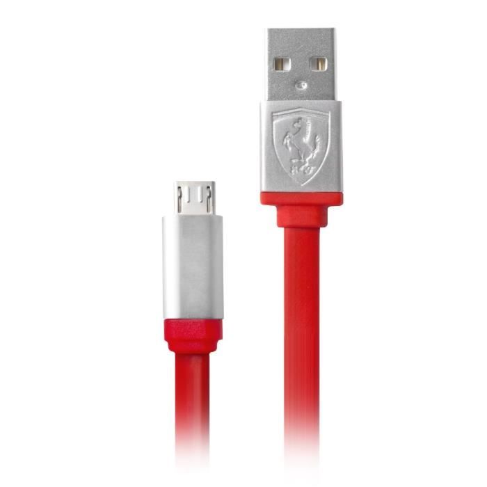 FERRARI Câble plat de chargement micro-USB