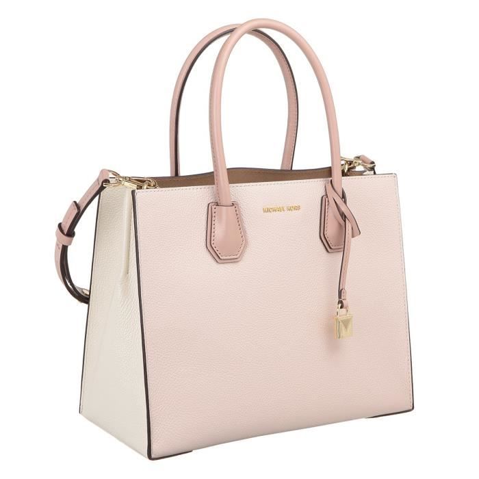 MICHAEL KORS Sac a main MERCER 30S7GM9T3L LG CONV TOTE ROSE Femme
